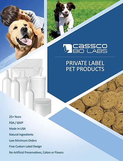 private label pet products brochure